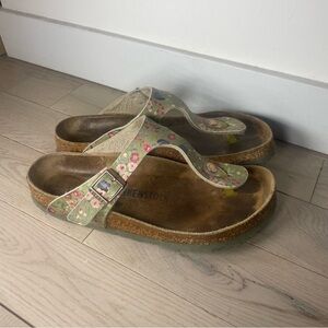 Birkenstock Women's Sandals - Floral Green